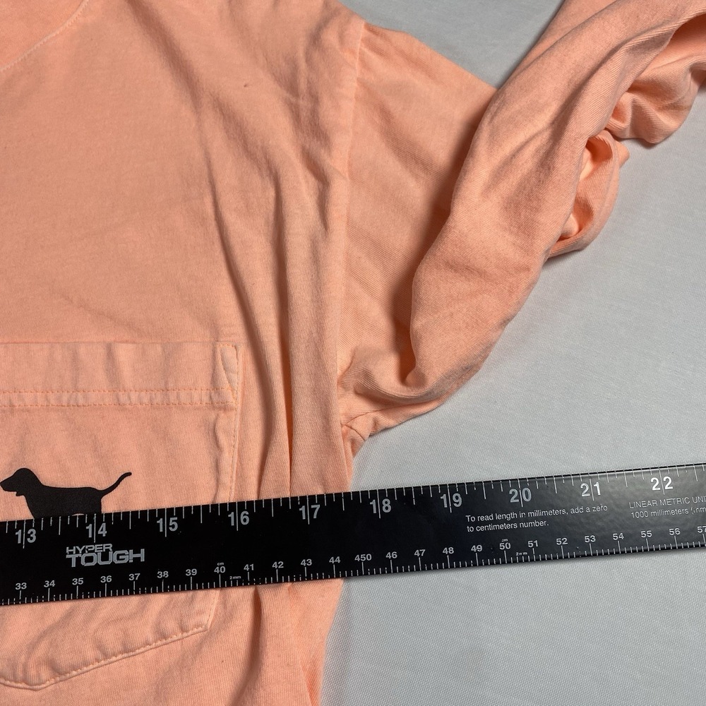 Victoria's Secret Pink Campus Long Sleeve Hoodie Tee Paradise Peach XS RARE - Picture 6 of 8